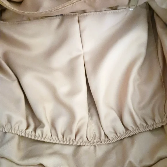 The SAK Leather & Crochet Braided Handle Hand Bag Cream Tan - Picture 6 of 16